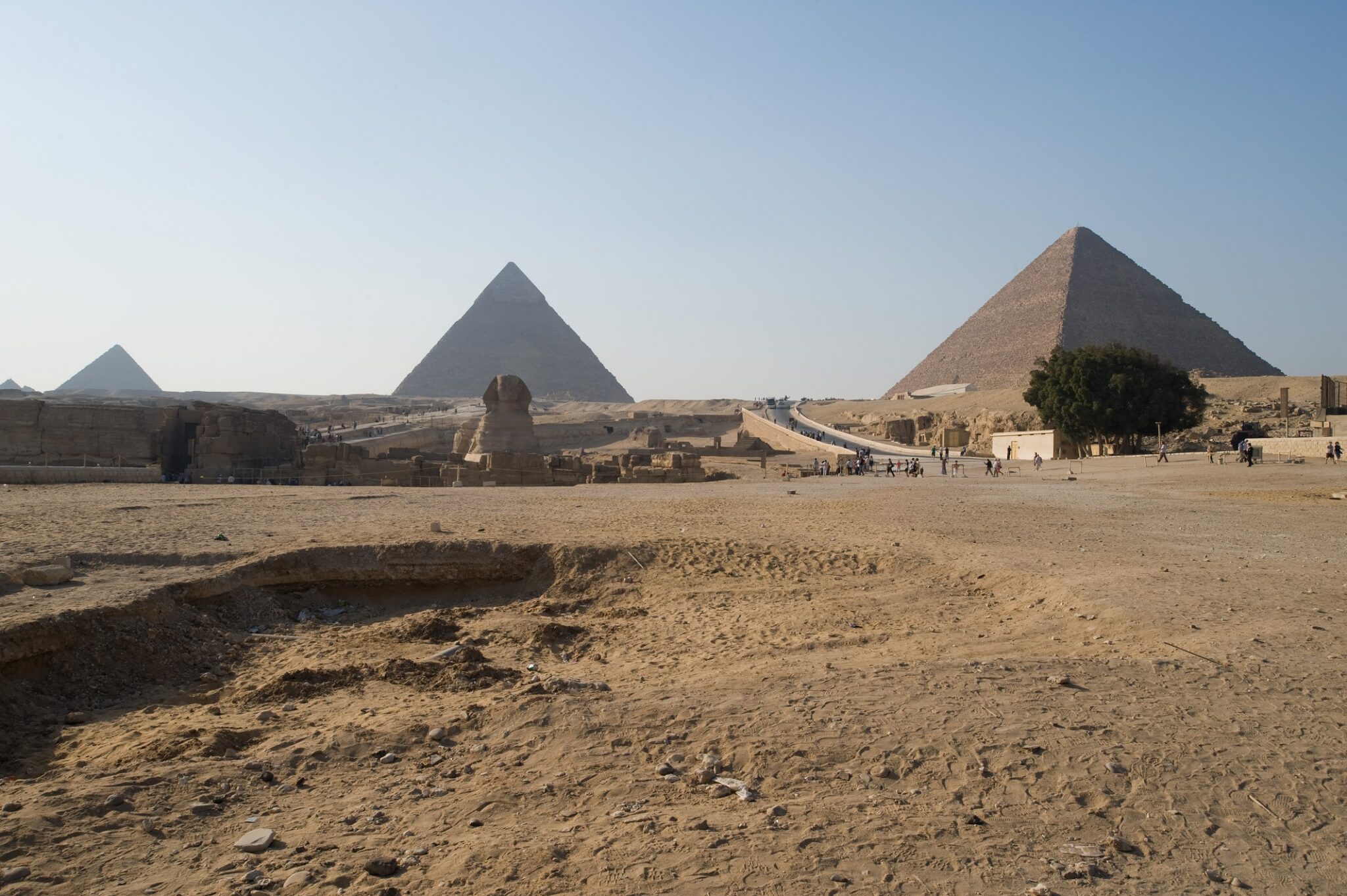 Giza pyramids and the sphinx